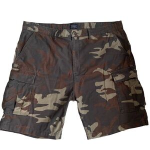 Levi Camo Cargo Shorts Mens 44 Army Utility Heavyweight Workwear Outdoors